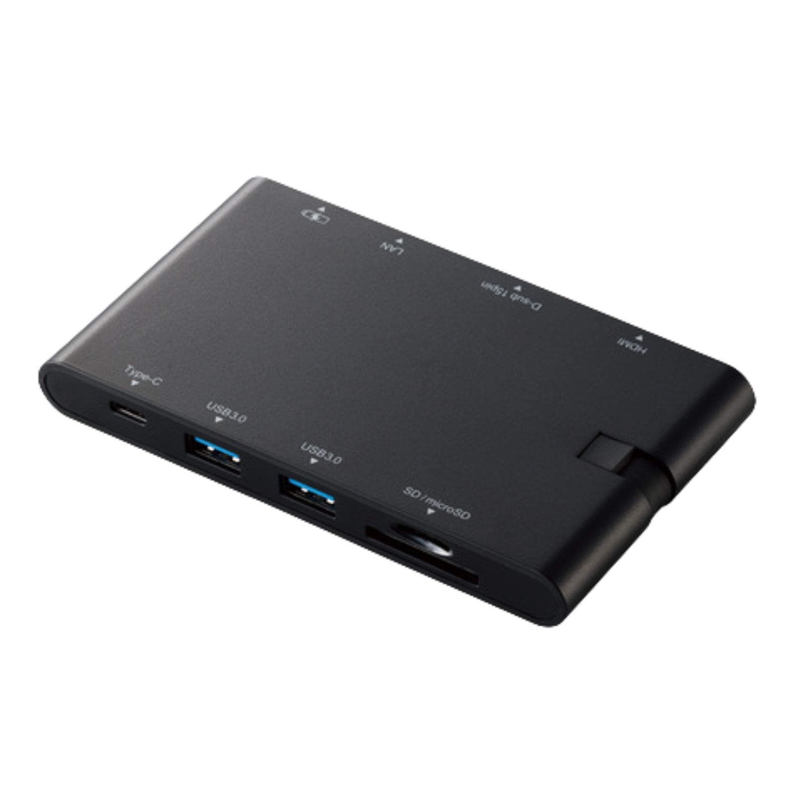 エレコム USB Type-C接続 モバイルドッキングステーション DST-C05BK HDMI VGA LANポート SD microSD ..