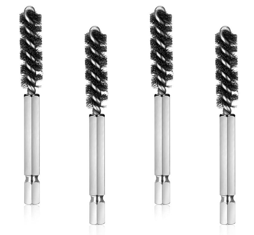 ホーゼルクリーナー 4本セット 2本セット ゴルフ ブラシ リシャフト ドリルビット ウッド アイアン ドリル取付