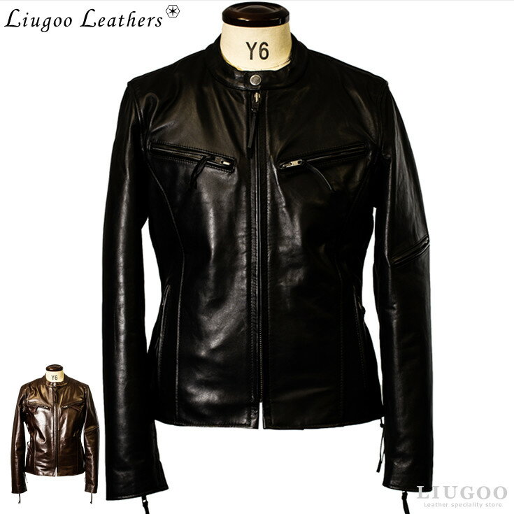 Liugoo Leathers 本革 高機能防寒仕様シングルライダースジャケット メンズ リューグーレザーズ SRSCW01C レザージャ…