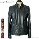 Liugoo Leathers 本革 シングルライダースジャケット メンズ リューグーレザーズ SRS07 軽くて柔かい! シングルライダース ダブルライダース...