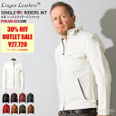 Liugoo Leathers 本革 シングルライダースジャケット メンズ リューグーレザーズ SRS01A シングルライダース ライダースジャケット レザージ...