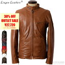 Liugoo Leathers 本革 シングルライダースジャケット メンズ リューグーレザーズ SRS01A シングルライダース ライダースジャケット レザージ...