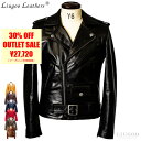 Liugoo Leathers 本革 ダブルライダースジャケット メンズ リューグーレザーズ DRY01A レザージャケット バイカージャケット 革ジャン 皮ジャン ジャンパー ショット ライディング モーターサイクル パンクロック 海外発送可 AP