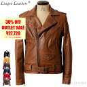 Liugoo Leathers 本革 ダブルライダースジャケット メンズ リューグーレザーズ DRY01A レザージャケット バイカージャケット 革ジャン 皮ジャン ジャンパー ショット ライディング モーターサイクル パンクロック 海外発送可 AP