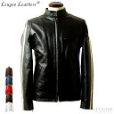 Liugoo Leathers 本革 2ラインシングルライダース メンズ リューグーレザーズ SRS02A レザージャケット バイカージャケット 革ジャン 皮ジャン 本皮ジャンパー ライディング モーターサイクル レーシング 海外発送可 AP