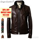 Liugoo Leathers 本革 襟ボアハイネックシングルライダースジャケット メンズ リューグーレザーズ WNG01A シングルライダース ライダースジャ...