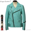 Liugoo Leathers 本革 UKダブルライダースジャケット メンズ リューグーレザーズ DRY09A レザージャケット ライトニング 革ジャン 皮ジャン 本皮ジャンパー ロッカーズ ダブル ブルゾン ブリティッシュ 海外発送可