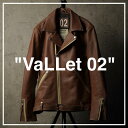 VALLET 本革 ダブルライダースジャケット メンズ ヴァレット VALLET02AN レザージャケット/ライダースジャケット 革ジャン/皮ジャン/バイカー/...