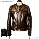 Liugoo Leathers 本革 高機能防寒仕様シングルライダースジャケット メンズ リューグーレザーズ SRSCW01C レザージャケット バイカージャケ...