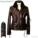 Liugoo Leathers 本革 高機能防寒仕様襟ボアハイネックシングルライダースジャケット メンズ リューグーレザーズ SRYCW01C レザージャケット...