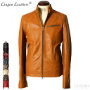Liugoo Leathers 本革 シングルライダースジャケット メンズ リューグーレザーズ SRS07 軽くて柔かい! ライダースジャケット レザージャケッ...