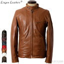 Liugoo Leathers 本革 シングルライダースジャケット メンズ リューグーレザーズ SRS01A シングルライダース ライダースジャケット レザージ...