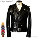 Liugoo Leathers 本革 ダブルライダースジャケット メンズ リューグーレザーズ DRY01A レザージャケット バイカージャケット 革ジャン 皮ジ...
