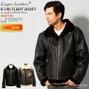 Liugoo Leathers 本革 B-3フライトジャケット ムートンジャケット メンズ リューグーレザーズ MIL02A レザージャケット バイカージャケッ...