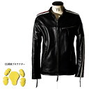 Liugoo Leathers 本革 メッシュレザー 2ラインシングルライダースジャケット メンズ リューグーレザーズ SRS04B パンチング ライダースジャ...