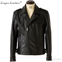 Liugoo Leathers 本革 ロックンロールライダー メンズ リューグーレザーズ DRY17A レザージャケット バイカージャケット 革ジャン 皮ジャン...