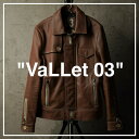 VaLLet 本革 レザーブルゾン メンズ ヴァレット VALLET03AN レザージャケット ライダースジャケット 革ジャン 皮ジャン バイカー YOUTUB...