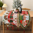 テーブルランナー おしゃれ 北欧 35×180cm クリスマス風 クリスマスツリー タッセル付き 長方形 テーブルマット かわいい モダン 汚れ防止 テーブルカバー ins テーブル装飾 ランナー センタークロス リビング キッチン 家庭用 業務用 クリスマス雰囲気