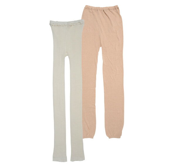 2枚重ね履きスパッツセット(シルク&オーガニックコットン) あたたかい オフィス 通勤 通学 就寝時 普段使い 女性 レディース 節電 防寒 寒さ 温か あった...