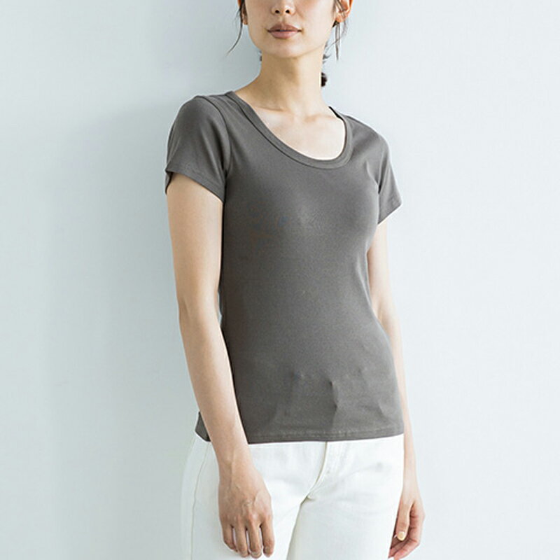 乐天商城 - People Tree オーガニックコットン・クルーネックTシャツ（現行モデル）クロネコゆうパケット ネコポス（メール便）可 送料無料
