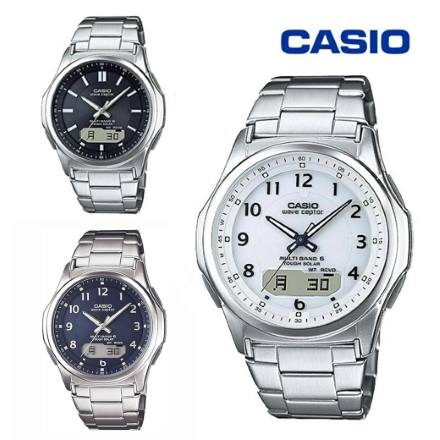 Rakuten - CASIO カシオ 腕時計 メンズ ソーラー 電波時計 ソーラー電波時計 メンズ アナログ 日付 曜日表示 秒表示 WVA-M630D-7AJF