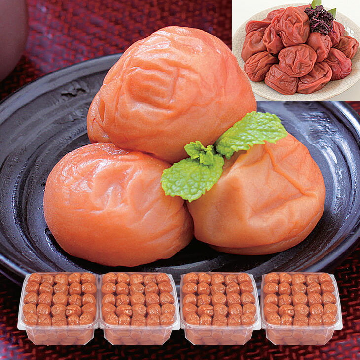 梅干し 紀州産 南高梅 減塩 梅干 うめぼし 塩分1.5% 1.6Kg 400g×4 大粒 はちみつ ハチミツ 蜂蜜 はちみつ漬け しそ しそ漬け 和歌山県産