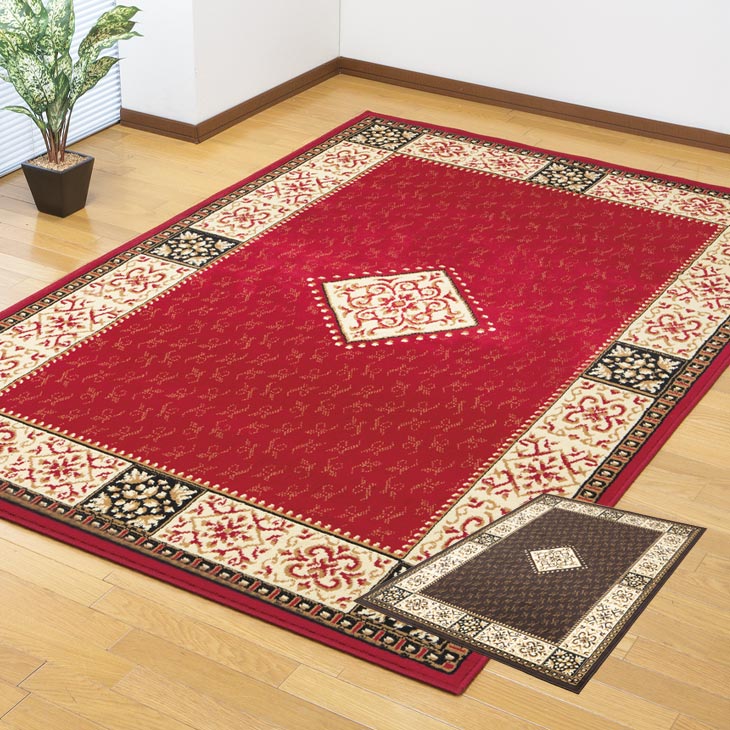 乐天商城 - ラグ ラグマット 長方形 240x330cm カーペット ダイニングカーペット センターラグ ホットカーペットカバー じゅうたん 絨毯 エジプト製 ウィルトン織