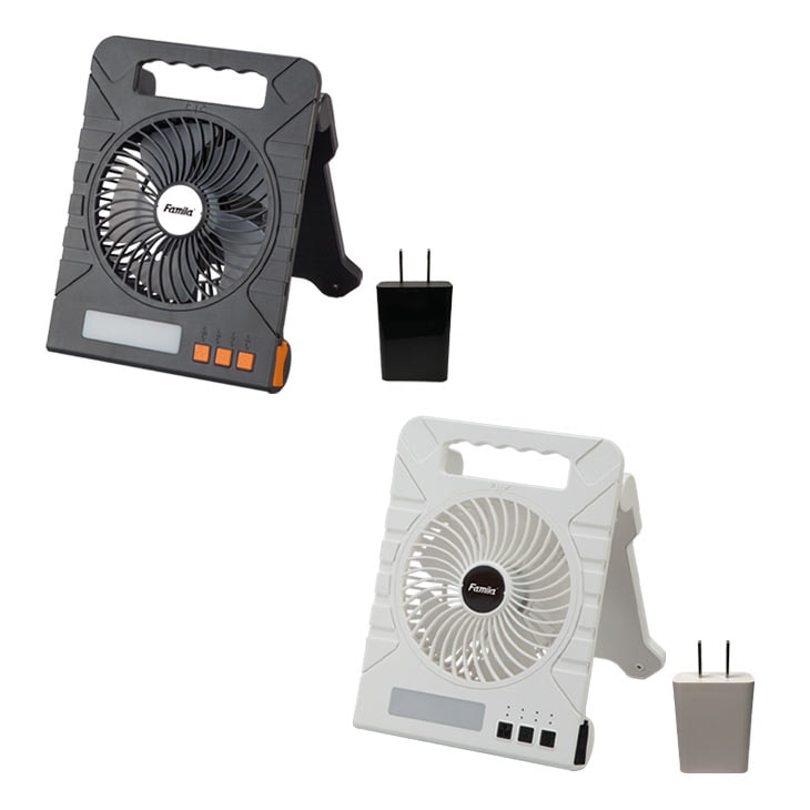 パワフルファン 充電式 ソーラー ポータブル 扇風機 送風機 サーキュレーター ファン 大風量 LEDライト..