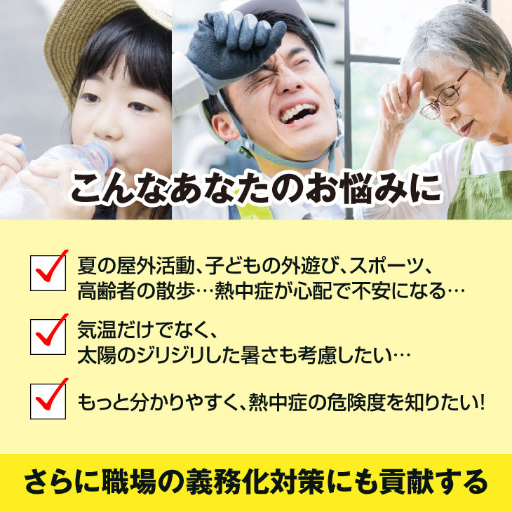 黒球式 熱中症指数計 24個組 熱中症対策 暑さ指数 測定器 温度計 湿度計 WBGT測定 時計表示 警戒表示機能 アラーム音 [2]