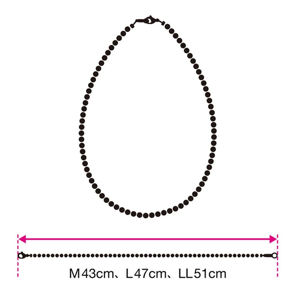 ＜コラントッテ＞ ネックレス LUCEα Matte 磁気ネックレス 医療機器認定 磁気 ネックレス メンズ レディース ユニセックス 肩こり 2