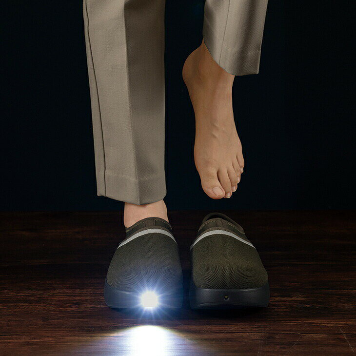 ルームシューズ 防災用ルームシューズ LEDライト付き 防災グッズ 防災スリッパ 避難用 スリッパ 多機能..