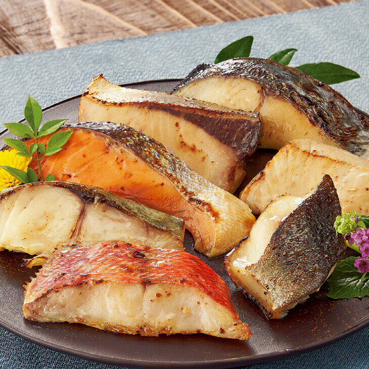 漬け魚の七福神 350g 7枚×2袋 漬け魚 セット 焼き魚 焼魚 白味噌漬け 7種類 魚 切身 焼くだけ 簡単 お..