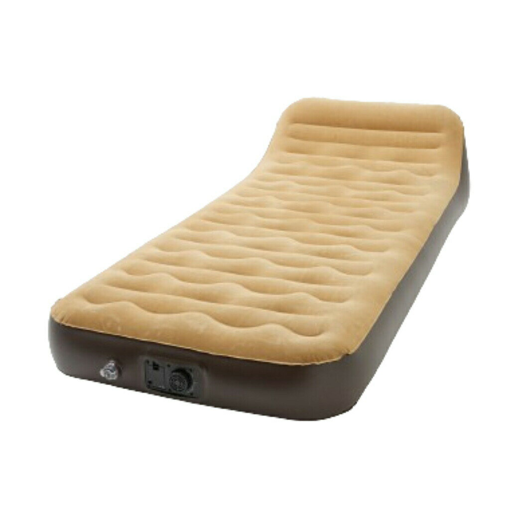 エアーベッド 電動 エアベッド シングル ロータイプ 背もたれ付き エアマットレス ベッド 簡易ベッド ..