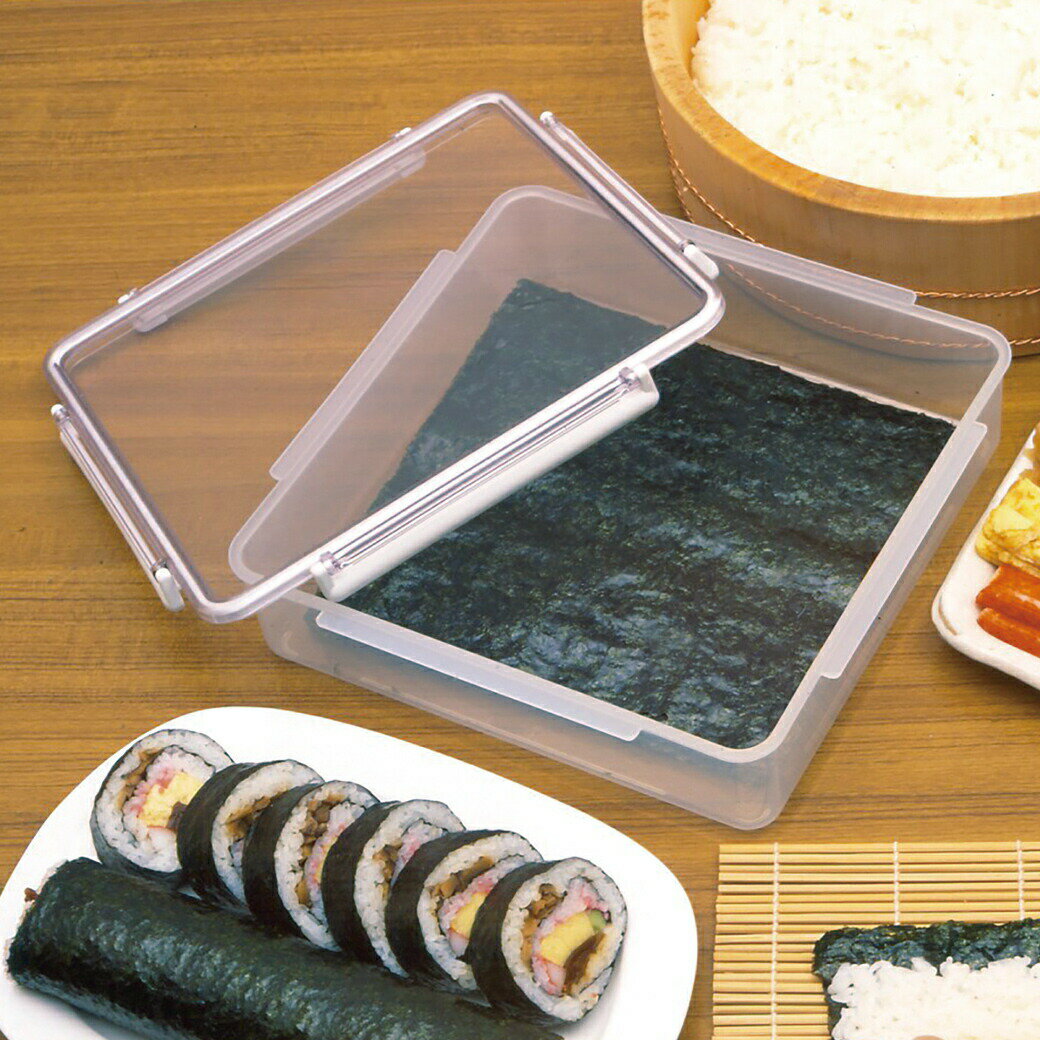 海苔ケース のりケース のり保存容器 湿気防止 パリパリ 乾物 海苔 全型 保存容器 板のり 収納ケース 日本製