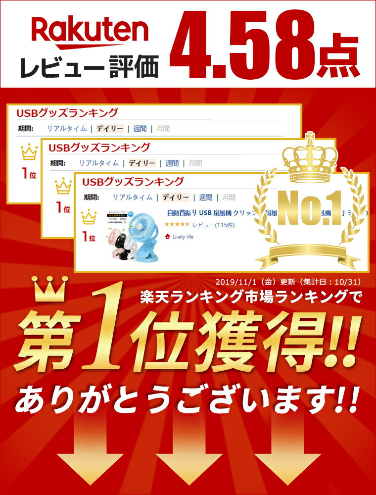 【楽天1位】【自動首振り】扇風機 卓上 扇風機 ベビーカー 扇風機 節電 クリップ型 長時間稼働 小型 強力 ミニファン 360°調節 ベビーカー 扇風機 ペットカート USB扇風機 携帯 扇風機 静音 USB充電 電池給電 無段階風量調節 アウトドア 敬老の日