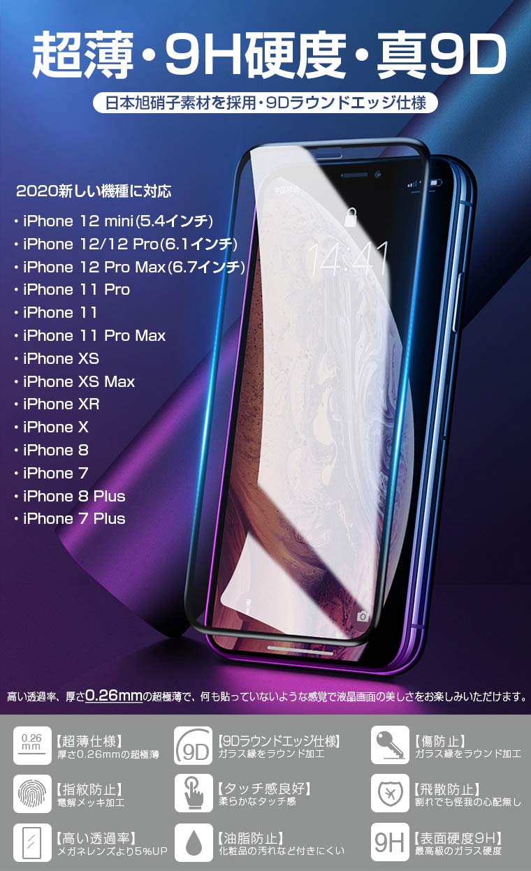 iPhone 13 mini iPhone 13 Pro 13 Pro Max 抗菌 保護フィルム ブルーライトカット 9D iPhone 12 12mini 12Pro SE XR XS X 強化ガラスフィルム 覗き見防止 iPhone 11 Pro Max XS Max フィルム 8 7 Plus 8/7 フルカバー 日本旭硝子 キズ防止 敬老の日