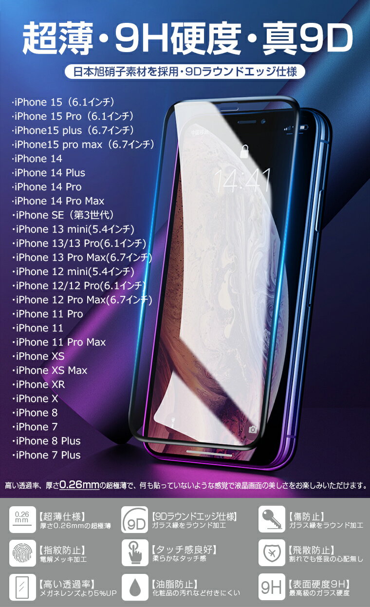 iPhone SE2022 ガラスフィルム iPhone 13 mini iPhone 13 Pro 13 Pro Max 抗菌 保護フィルム ブルーライトカット 9D iPhone 12 12mini 12Pro SE XR XS X 強化ガラスフィルム 覗き見防止 iPhone 11 Pro Max フィルム 8/7 フルカバー 日本旭硝子 キズ防止 敬老の日