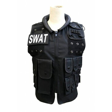 【赤字覚悟！数量限定価格】 サバゲー ベスト SWAT タイプ タクティカルベスト ブラック モール MOLLE チェストリグ マガジン ポーチ マグポーチ サバゲー 装備 黒装備 サバイバルゲーム コスプレ BDU ベスト 特殊部隊 コスプレ スワット swat