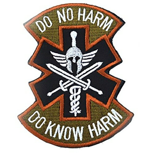 【在庫処分価格！残りわずか！！】 DO NO HARM クロスソード 着脱式 ベルクロワッペン ミルスペックモンキー 風 ミリタリー ワッペン ベルクロワッペン パッチ マジックテープ サバイバルゲーム サバゲー 装備 迷彩服 BDU 服 アクセサリー