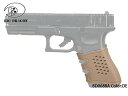 送料無料 Glockシリーズ用 グリップ グローブ ラバーグリップ スリップオングリップ G17 G19 G23 G25 G32 G21 グリップ カバー レプリカ パックマイヤー タイプ グロック グリップ スリーブ フィンガー チャネル