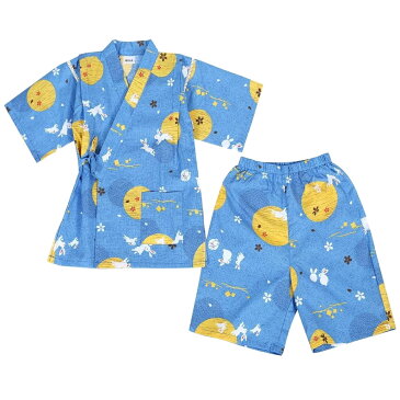 【 赤字覚悟!数量限定価格 】 甚平 男の子 女の子 じんべえ 子供 キッズ 120 うさぎ 兎 キャラクター ルームウェア 部屋着 パジャマ キッズ 夏 半袖 お泊り 幼稚園 甚平 男の子 100 110 120 130 お祭り 衣装 縁日 用品