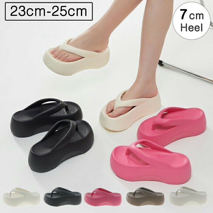商品名厚底サンダル素材EVAサイズ(cm)S（内寸23cm）、M（内寸24cm）、L（内寸25cm）カラーアイボリー 、ブラック、ローズレッド、ライトブラウン、オフホワイト