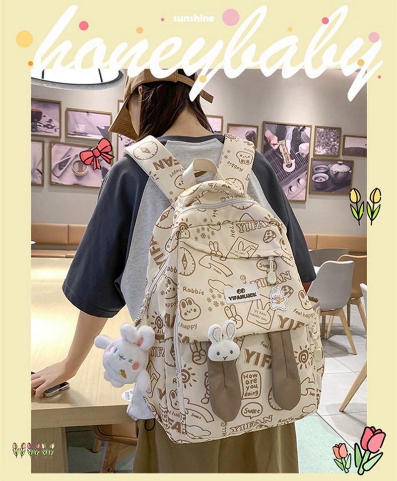 リュック 小学生 中学生 リュックサック 女の子 バックパック 韓国 女子 女児 高校生 大学生 レディース バッグ 子供リュック PCバッグ パソコン 通勤 通学 遠足 校外学習 学童 新学期グッズ 入学準備 大容量 多収納 おしゃれ 軽量 撥水 A4 軽量 スクールバッグ — vista 2