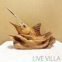木彫り カジキ 魚 サカナ さかな フィッシュ 木 ウッド オブジェ インテリア