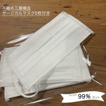 【即日発送】携帯用 100ml マスク 5枚 セット 日本製 除菌スプレー ウイルス対策 500ppm 安定化二酸化塩素の力 口に入れても 安心 安全 ノン アルコール 強力 除菌 消臭 99.9％ 本格除菌 NEWバイオディフェンダー100 空港 手指 手 肌荒れしにくい