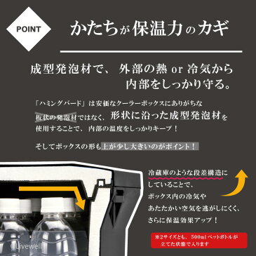 【あす楽】クーラーボックス 小型 おしゃれ 日本製 保冷 保温 黒 ブラック【ハミングバードクーラー7L】アウトドア レジャー バーべキュー 海水浴 キャンプ 行楽 ピクニック コンパクト 軽量 ランチボックス 釣り フィッシング 部活 行楽 節電 かっこいい