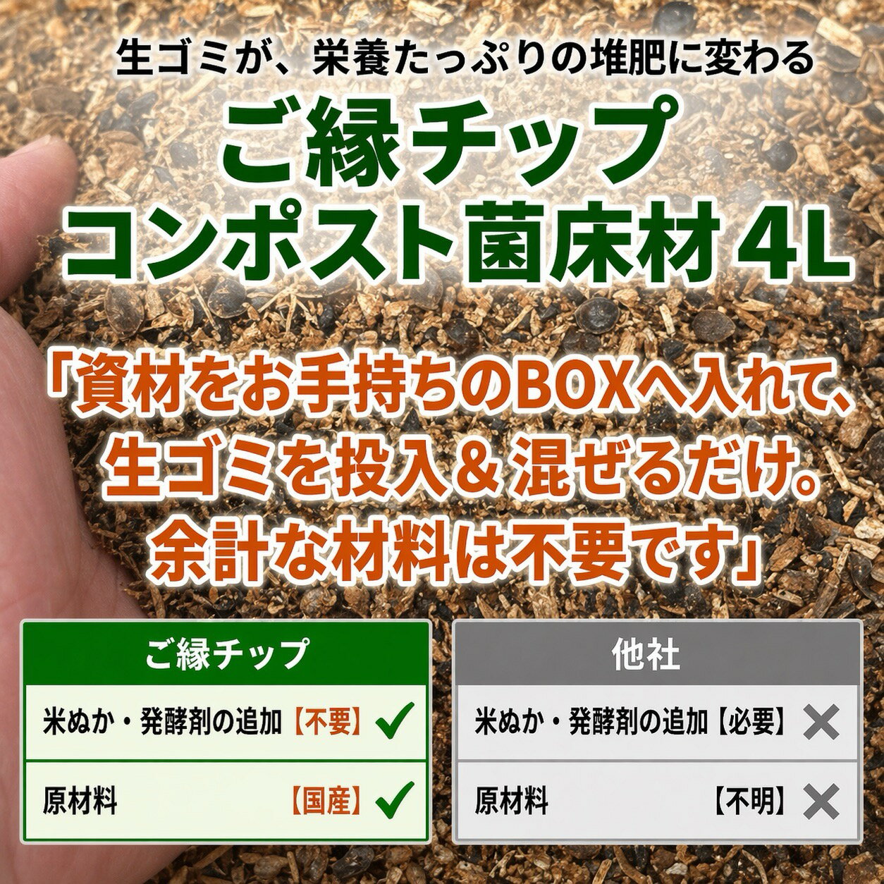 【3個セット】コンポスト 菌床材 4L×3個 生ごみ処理 家庭用コンポスト 堆肥 作り ...