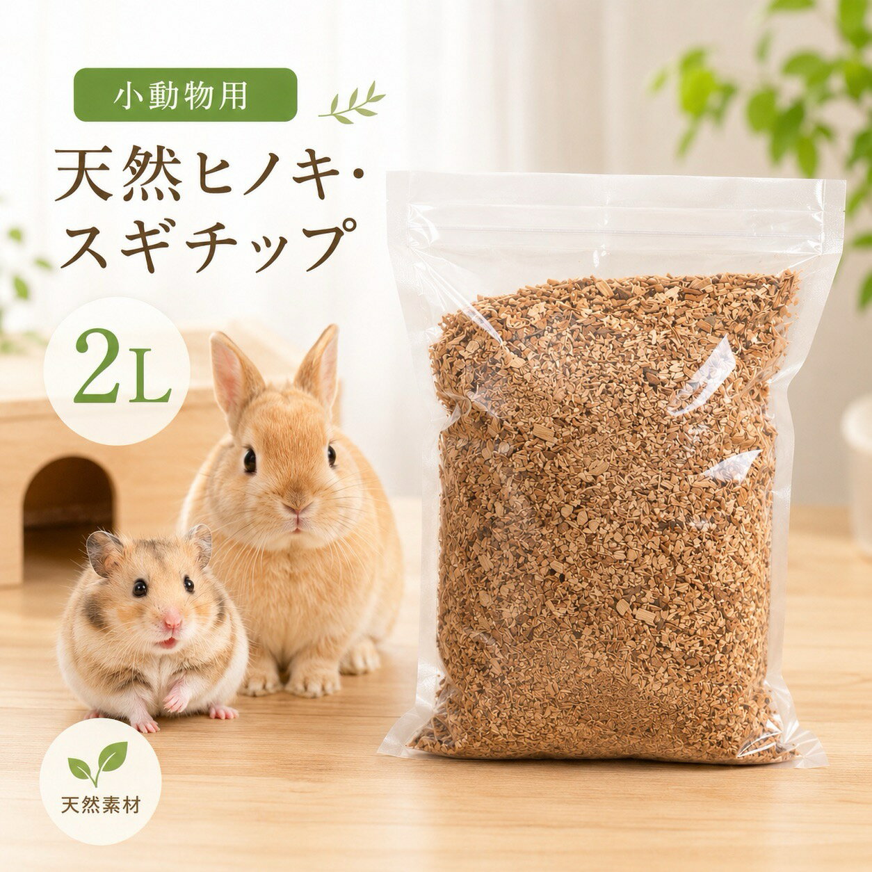 ペット 小動物 床材 ヒノキ 国産 スギ 2L ハムスター うさぎ 夏 ひのき 敷材 天然木チップ ハリネズミ ペット用 消臭 吸湿 調湿 腐りにくい 防虫 飼育ケージ ペット用品 小動物用品 小動物用床材 チップ 杉 檜 耐久性 水に強い 飼育環境 ナチュラル 天然素材 ペット敷材