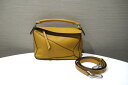 LOEWE ロエベ パズルバッグ スモール サハラ アナグラム イエロー系 2WAY 中古 ランクA(4)