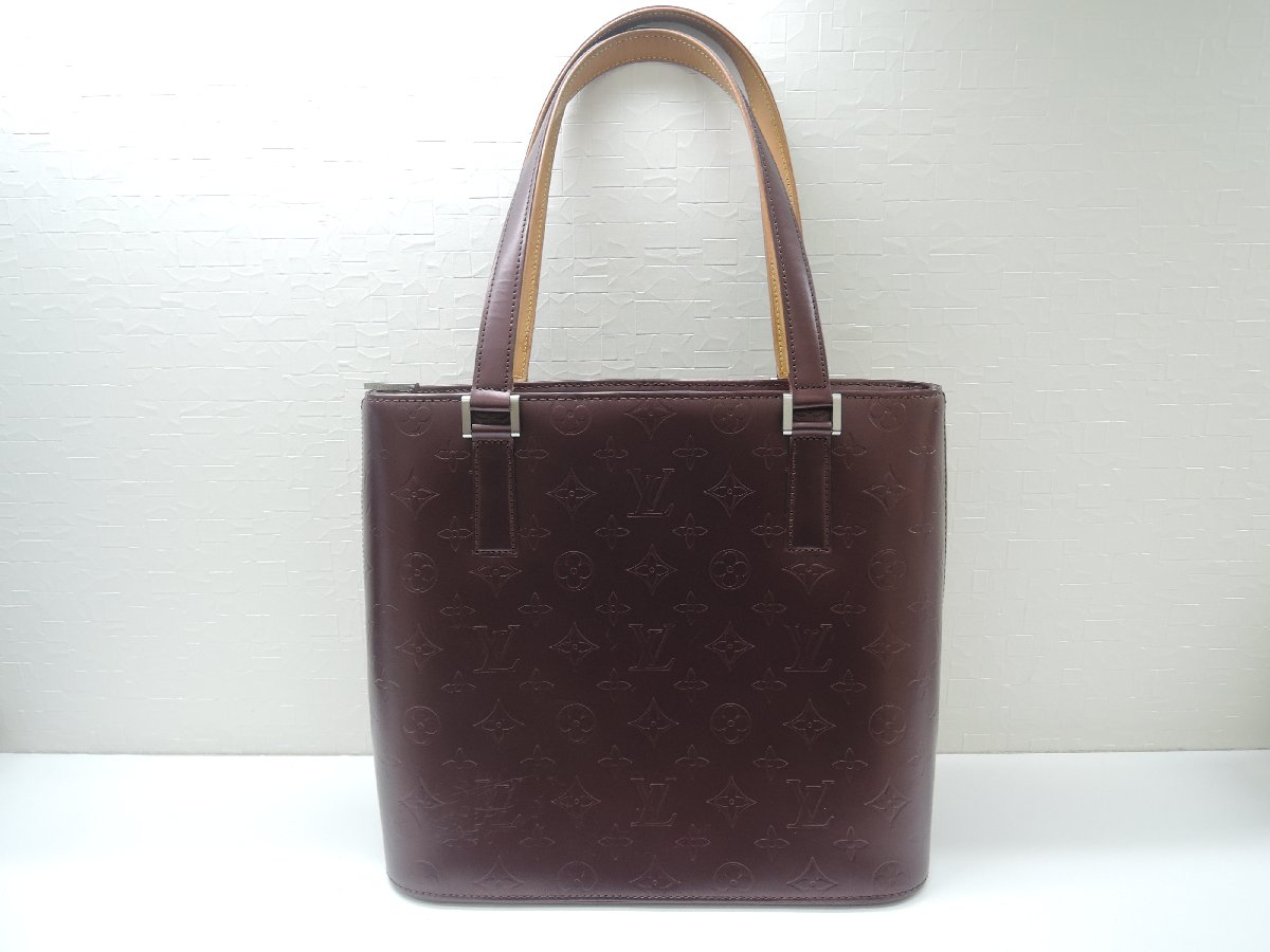 ルイヴィトン LOUIS VUITTON ストックトン M55116 モノグラム・マット ハンドバッグ トートバッグ 中古 ランクAB